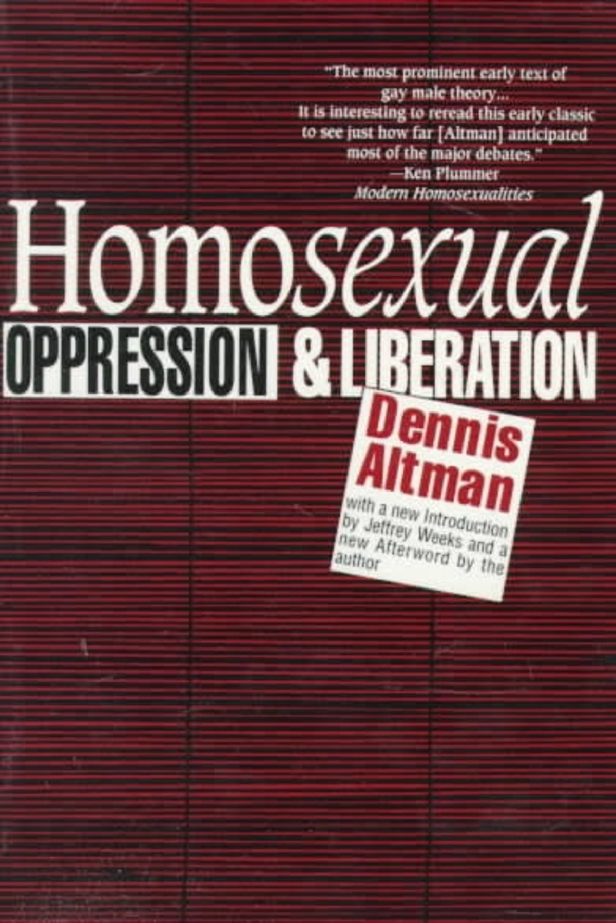 Cover image for Homosexual ISBN 9780814706237