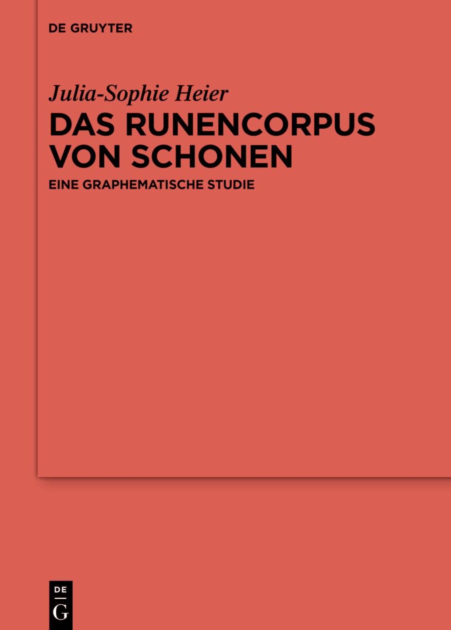 Cover image for Das Runencorpus von Schonen ISBN 9783112246955
