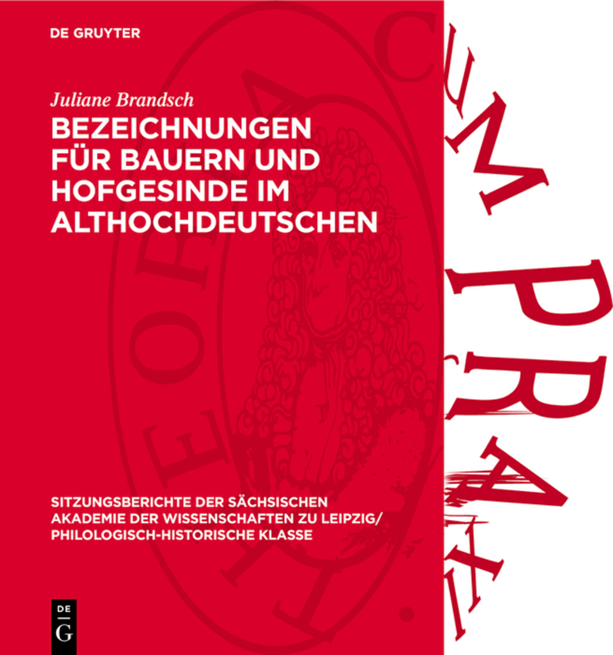 Cover image for Bezeichnungen für Bauern und Hofgesinde im Althochdeutschen ISBN 9783112711446