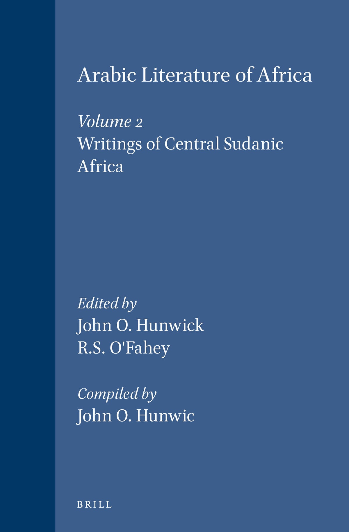 Cover image for Arabic Literature of Africa, Volume 2 ISBN 9789004104945