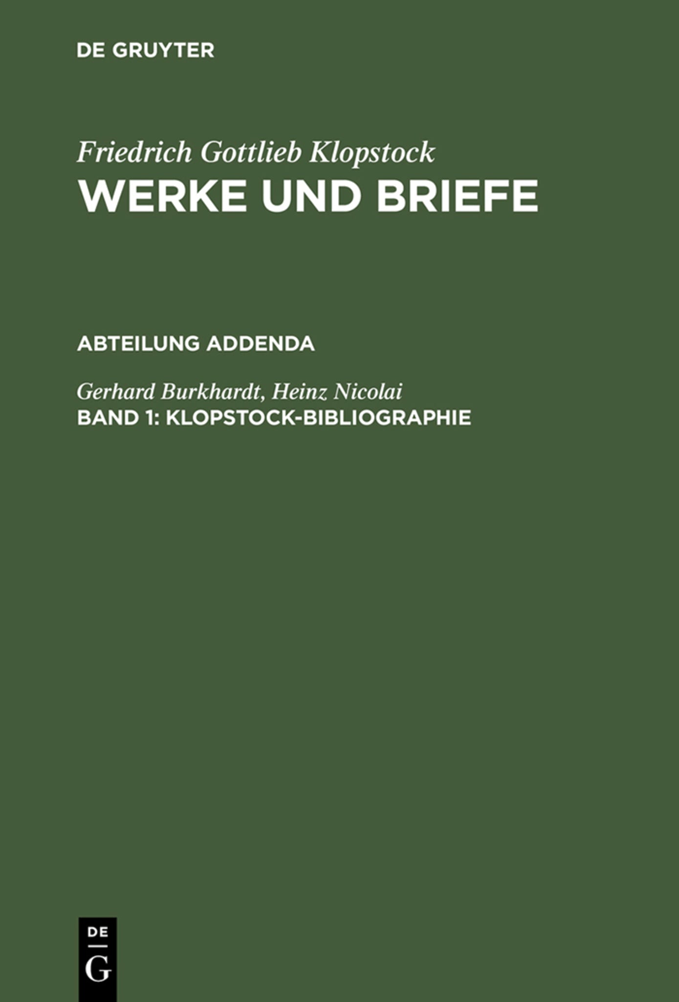 Klopstock-Bibliographie
