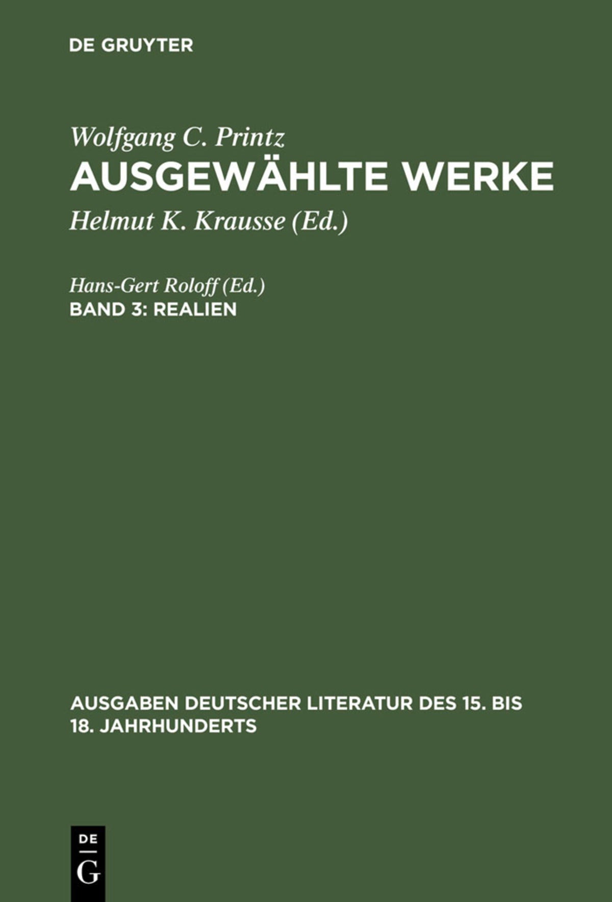 Cover image for Realien ISBN 9783110038613