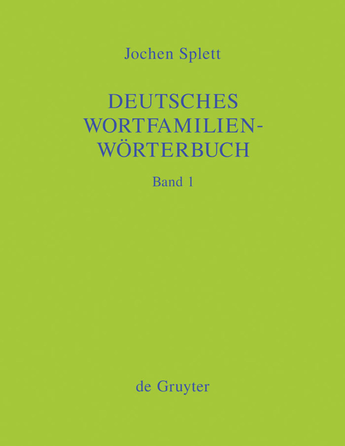 Cover image for Deutsches Wortfamilienwörterbuch ISBN 9783110183207
