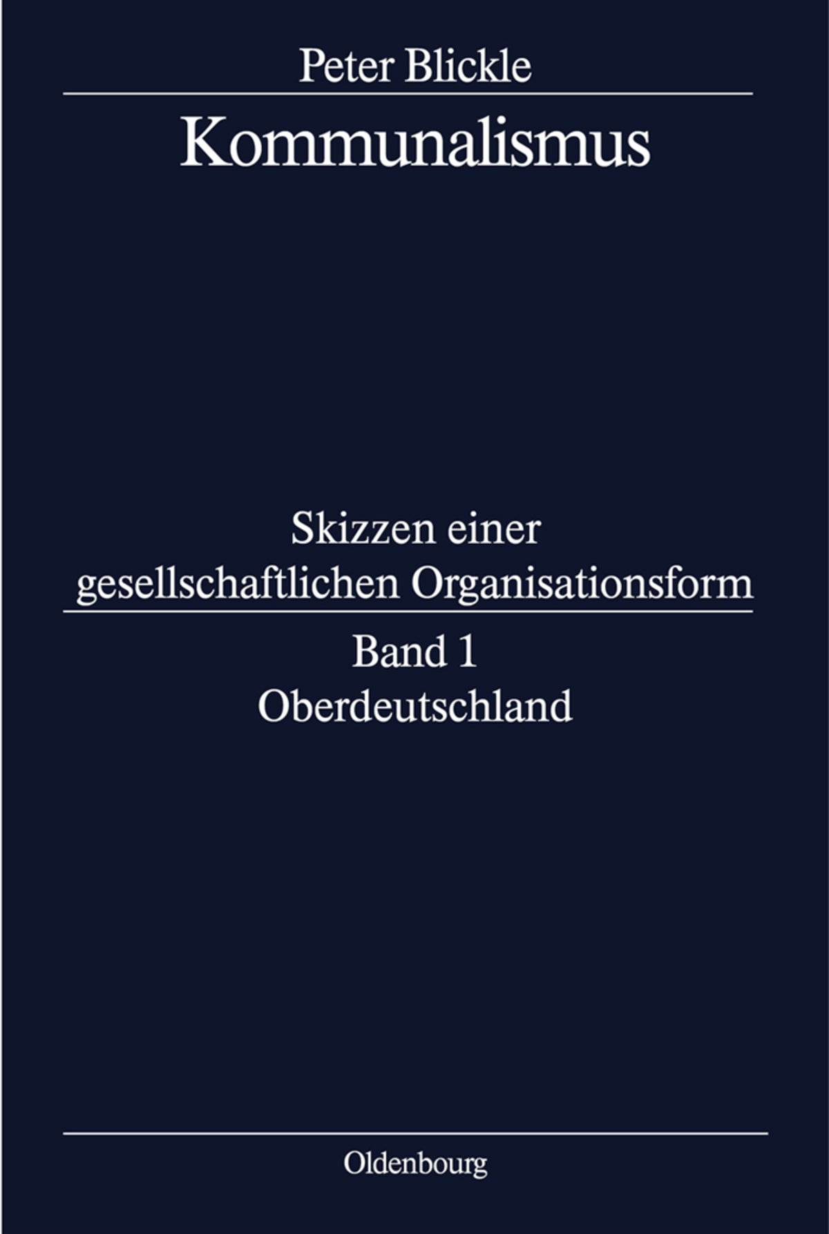 Cover image for Oberdeutschland ISBN 9783486564617