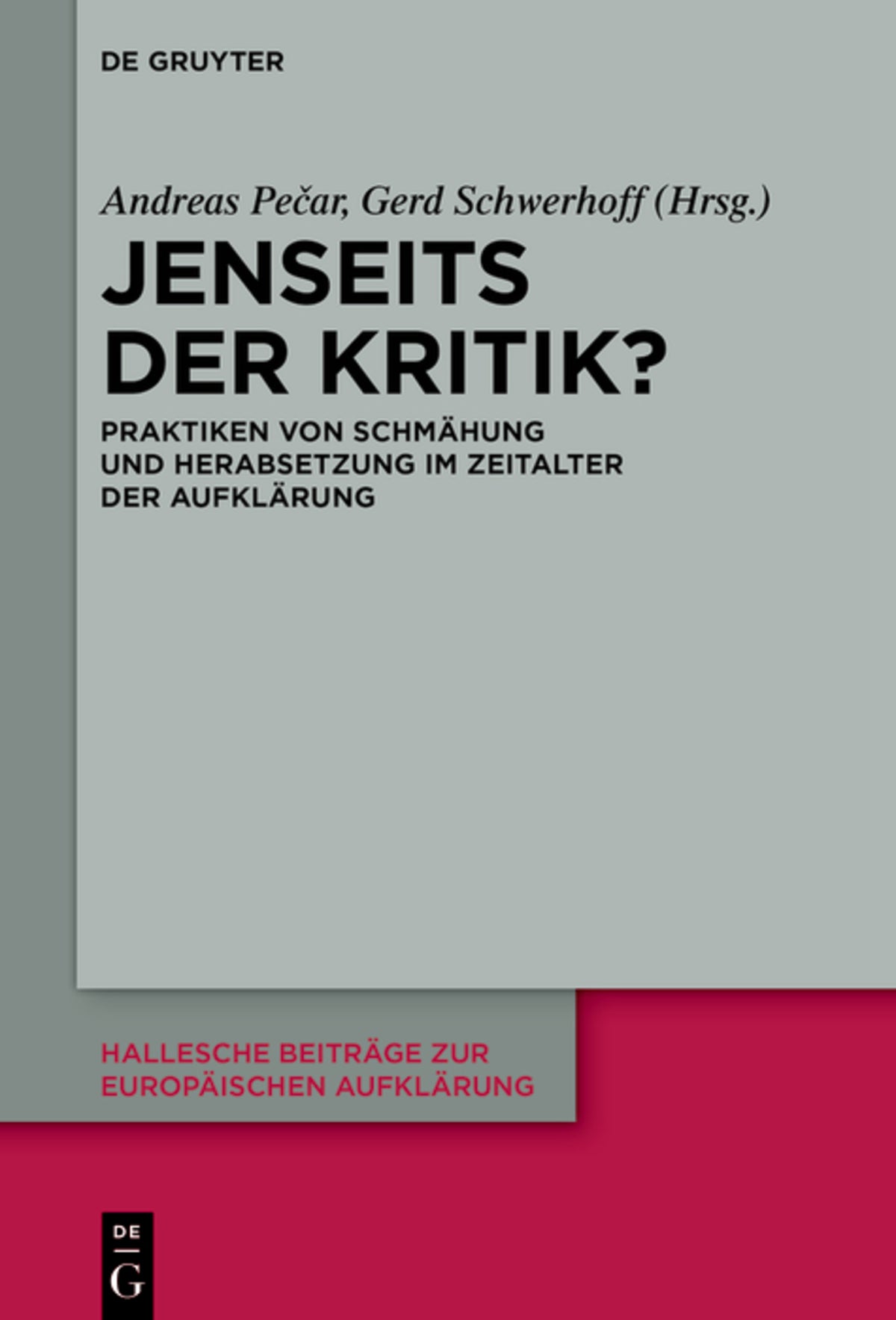 Cover image for Jenseits der Kritik? ISBN 9783111676937