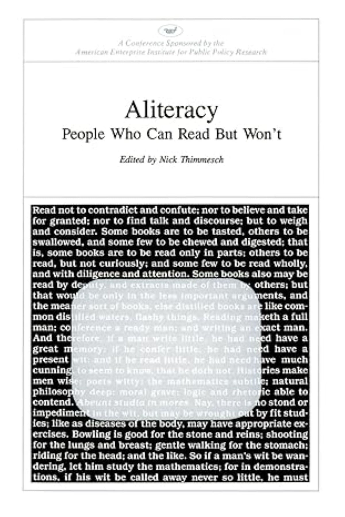 Aliteracy: