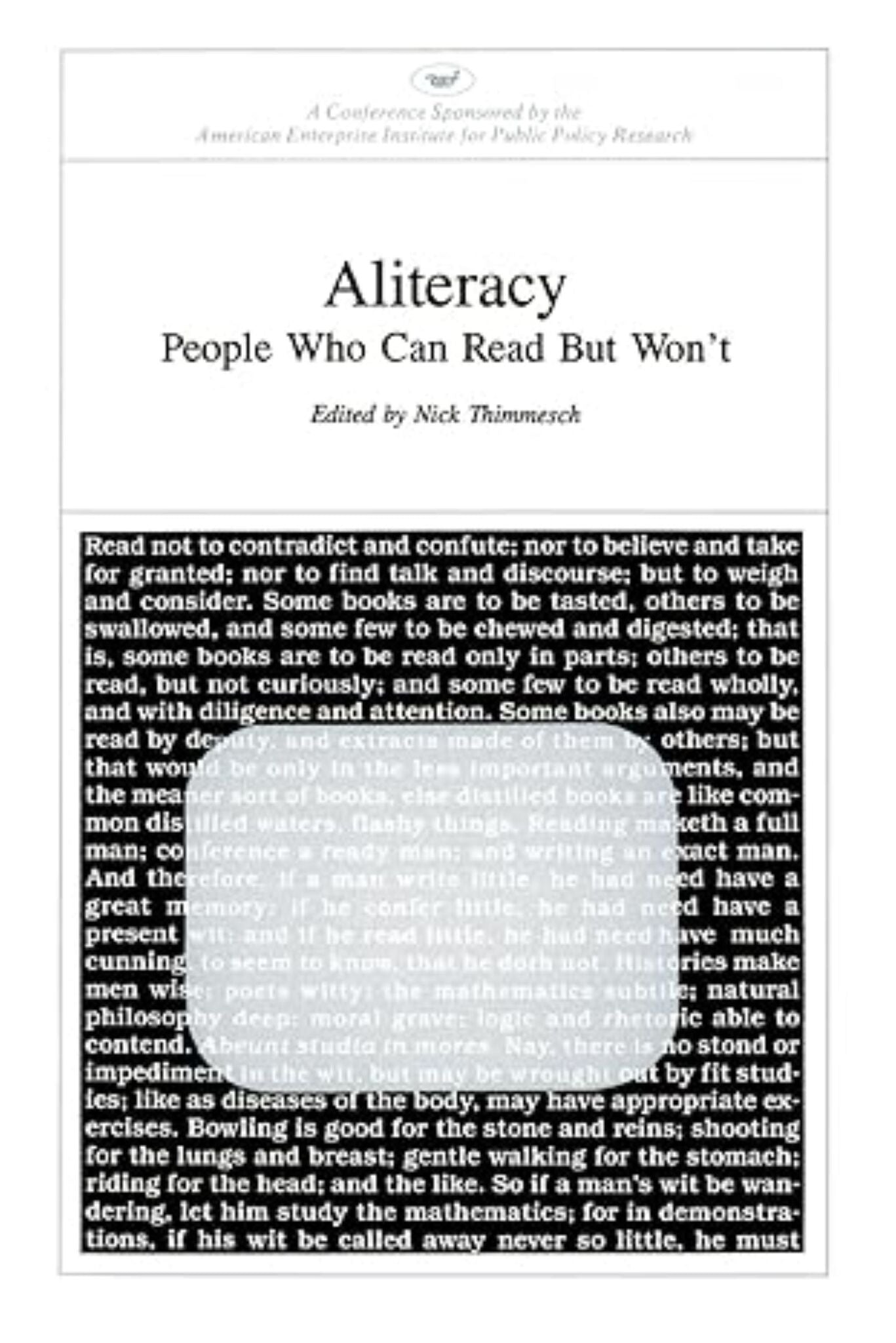 Aliteracy:
