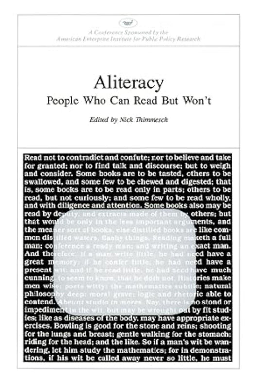 Aliteracy:
