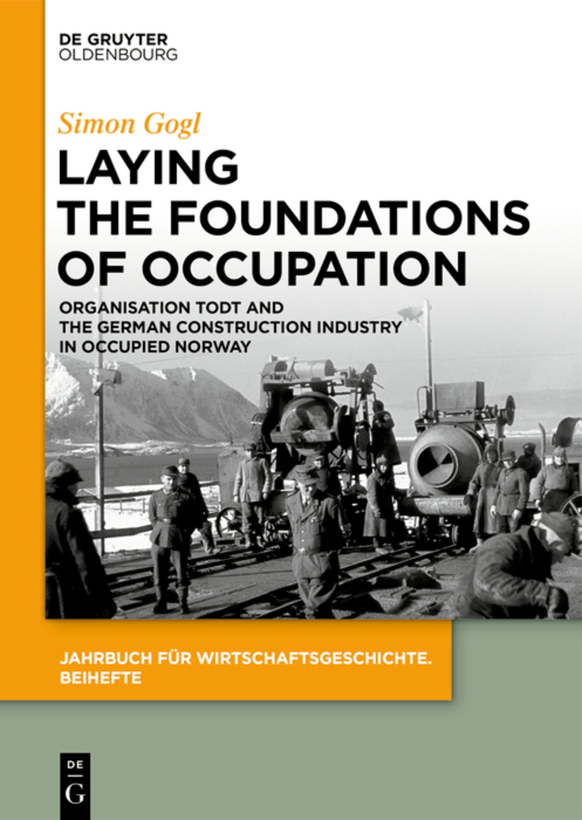 Cover image for Laying the Foundations of Occupation ISBN 9783110694109