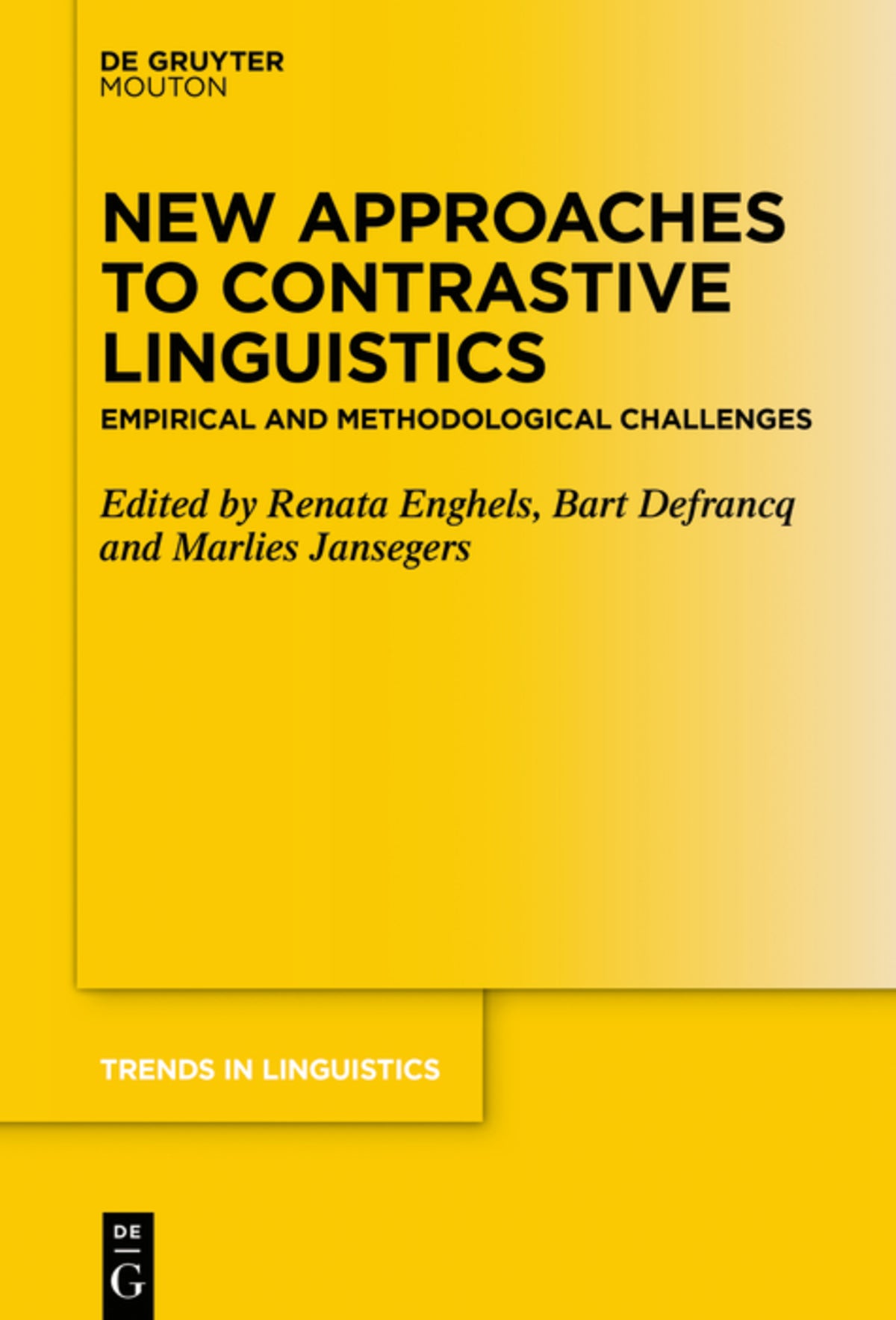 Cover image for New Approaches to Contrastive Linguistics ISBN 9783110682397