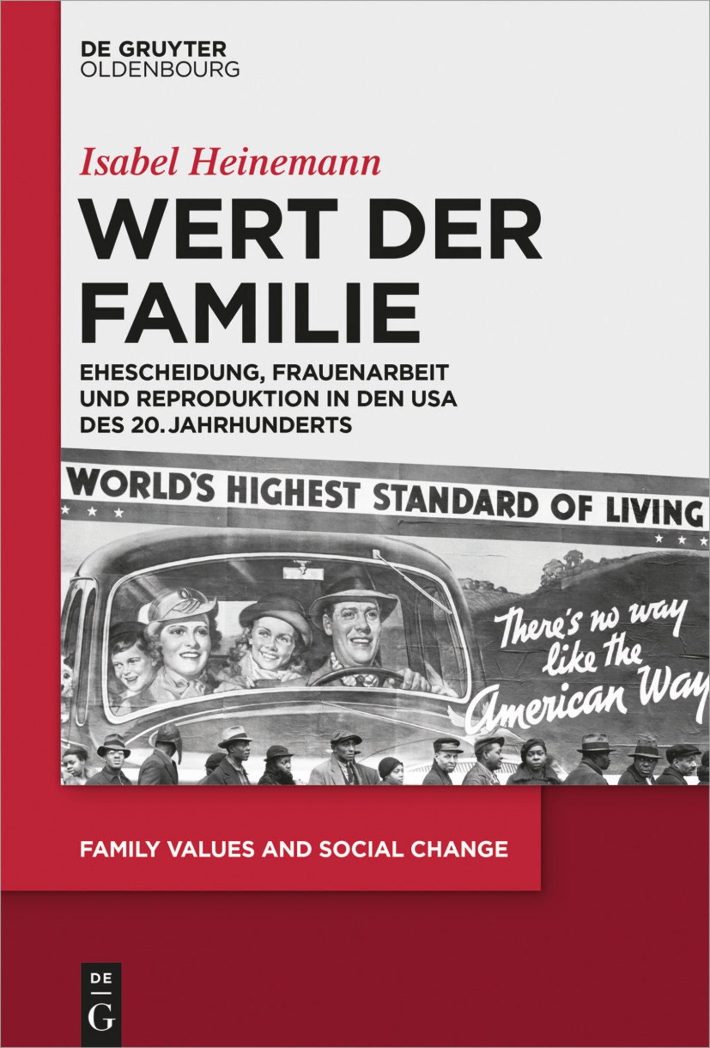 Cover image for Wert der Familie ISBN 9783110707953