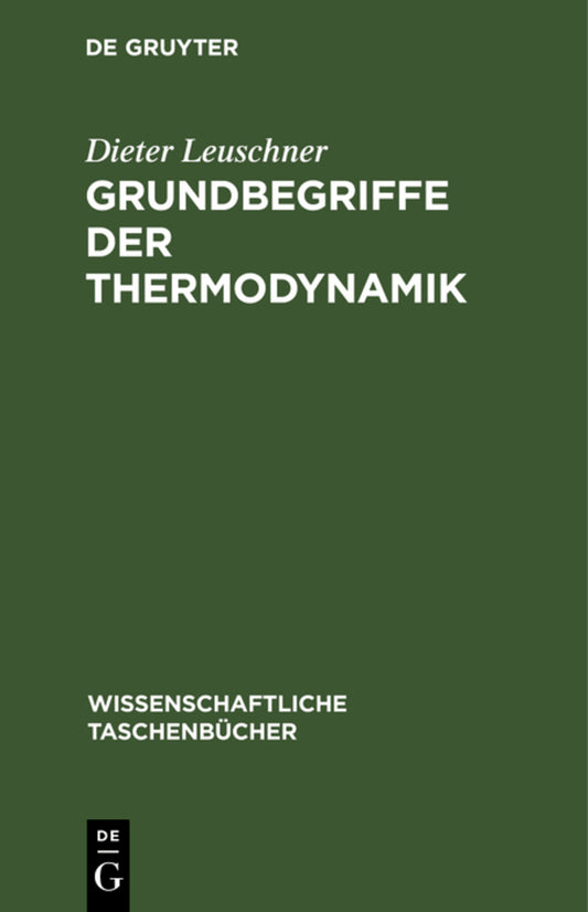Grundbegriffe der Thermodynamik