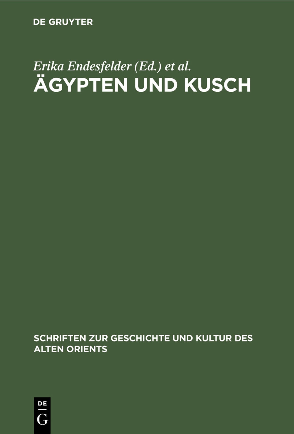 Cover image for Ägypten und Kusch ISBN 9783112309612