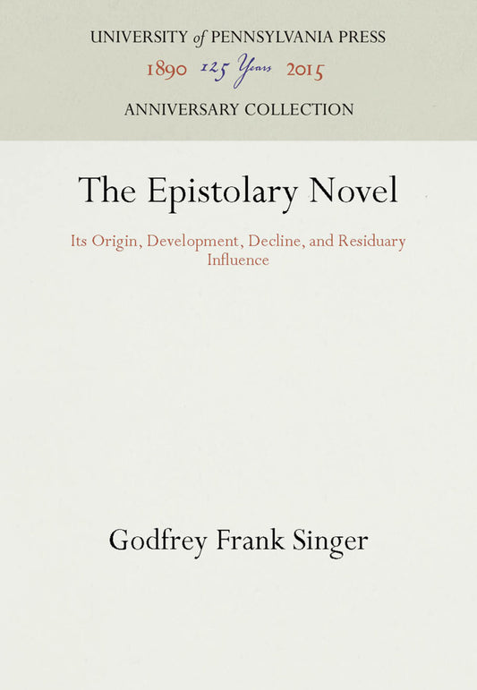 The Epistolary Novel
