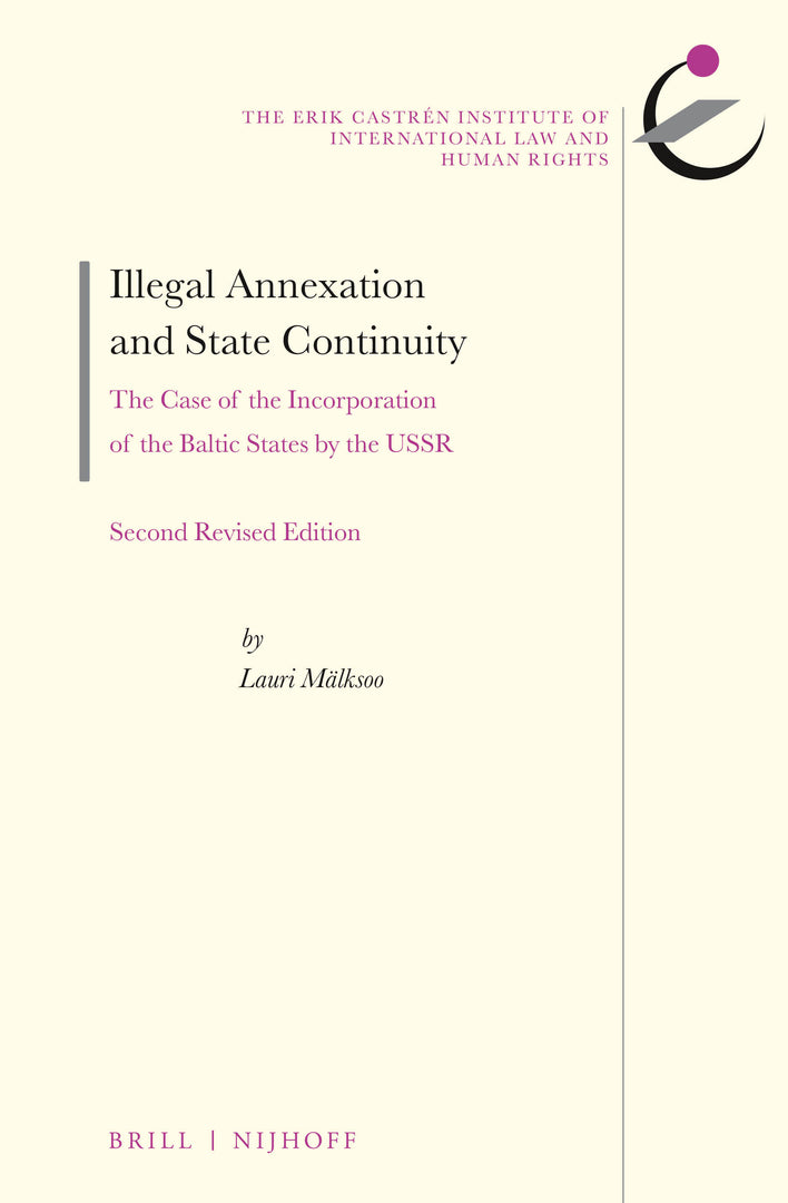 Cover image for Illegal Annexation and State Continuity ISBN 9789004464889