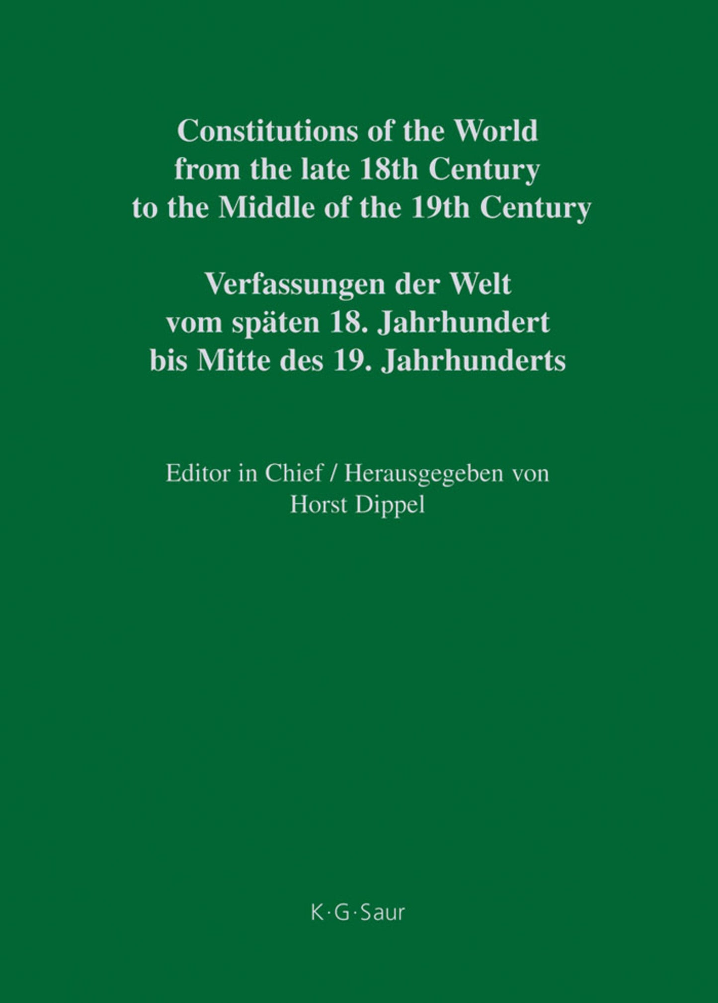 Constitutional Projects of Russia 1799–1825