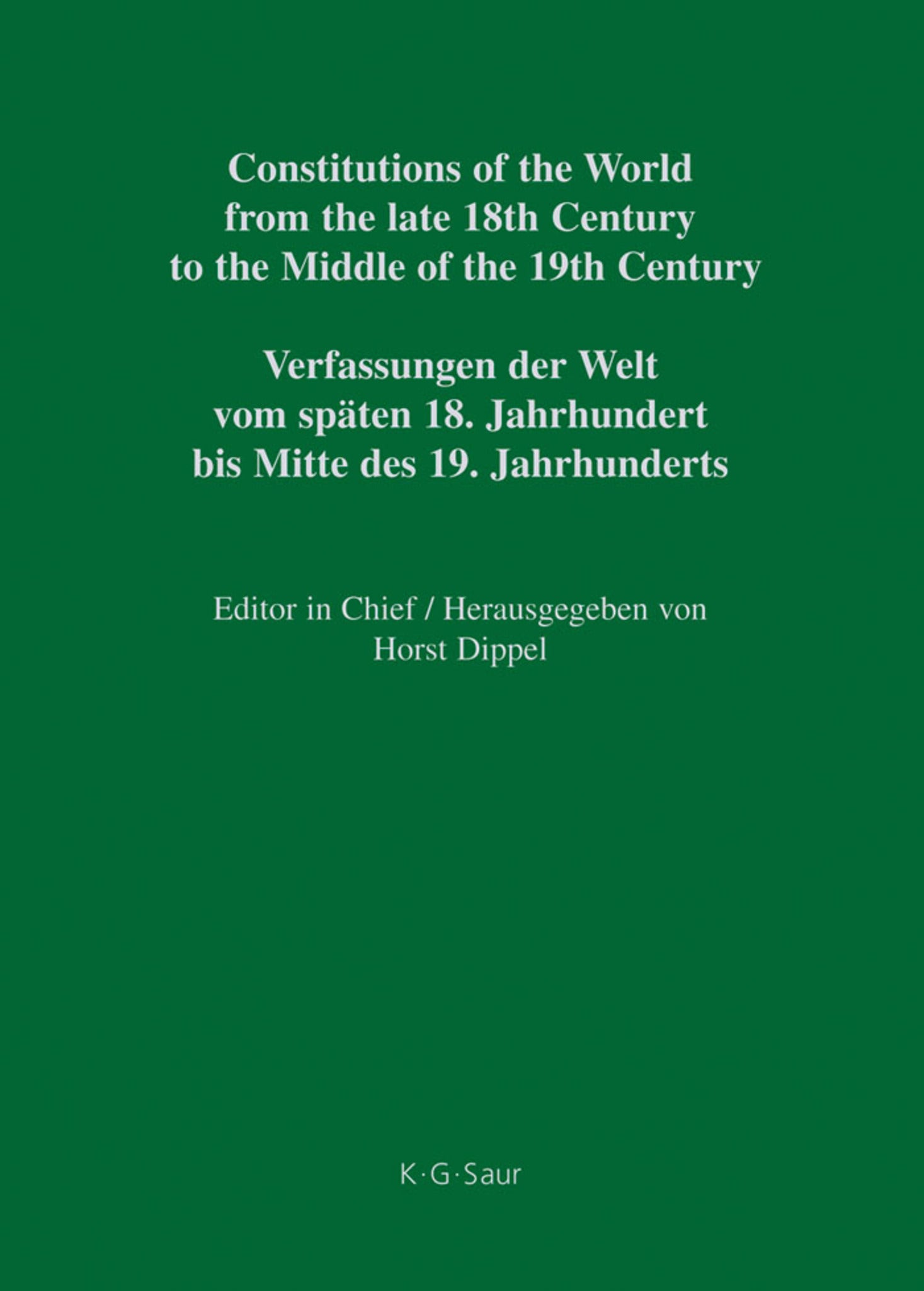 Constitutional Projects of Russia 1799–1825
