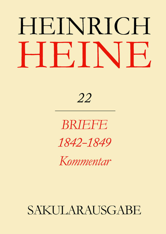 Briefe 1842-1849. Kommentar