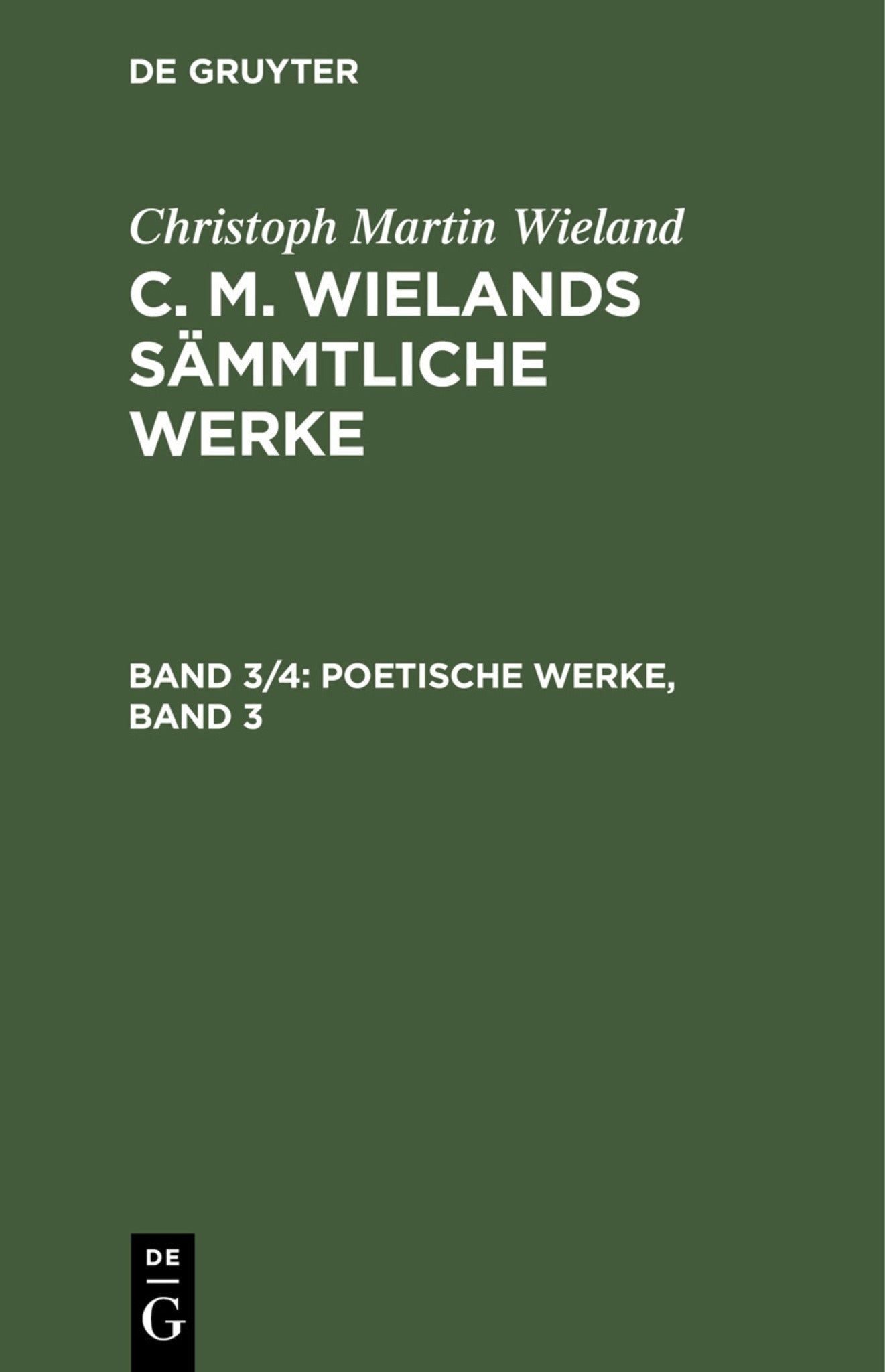 Poetische Werke, Band 3