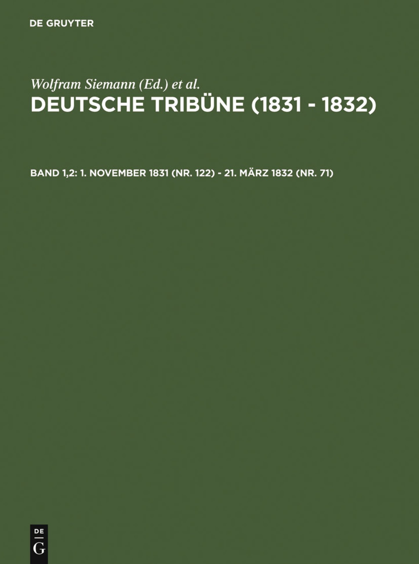 1. November 1831 (Nr. 122) - 21. März 1832 (Nr. 71)