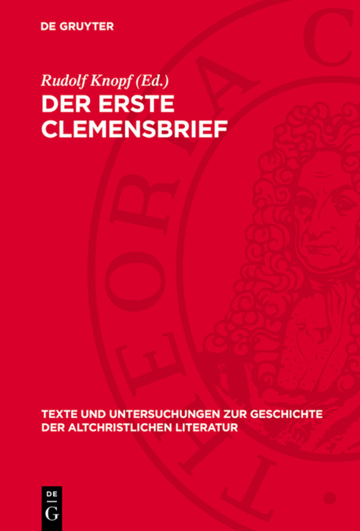 Cover image for Der erste Clemensbrief ISBN 9783112788783