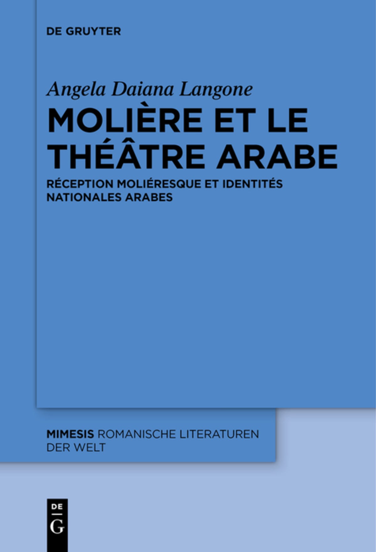 Cover image for Molière et le théâtre arabe ISBN 9783110578652
