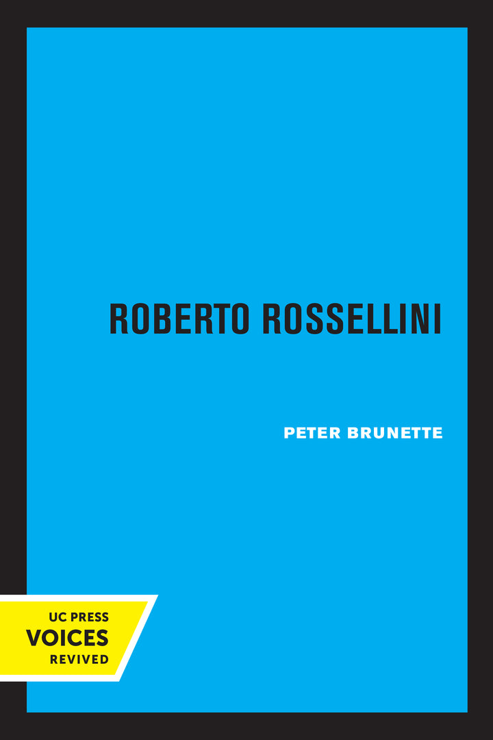 Cover image for Roberto Rossellini ISBN 9780520308336