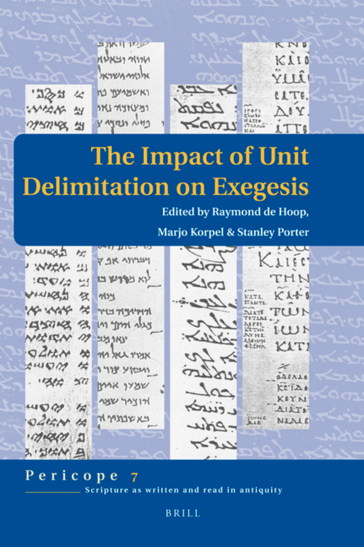 Cover image for The Impact of Unit Delimitation on Exegesis ISBN 9789004171626
