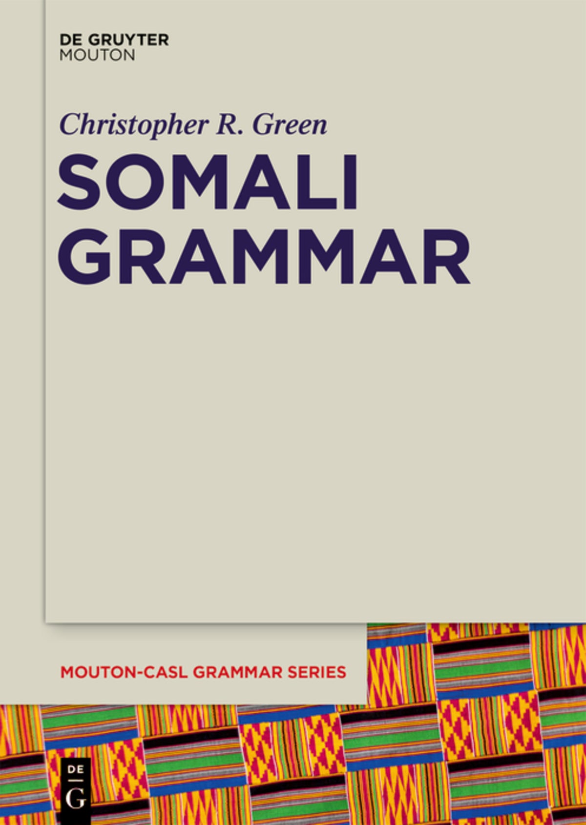 Cover image for Somali Grammar ISBN 9781501511653