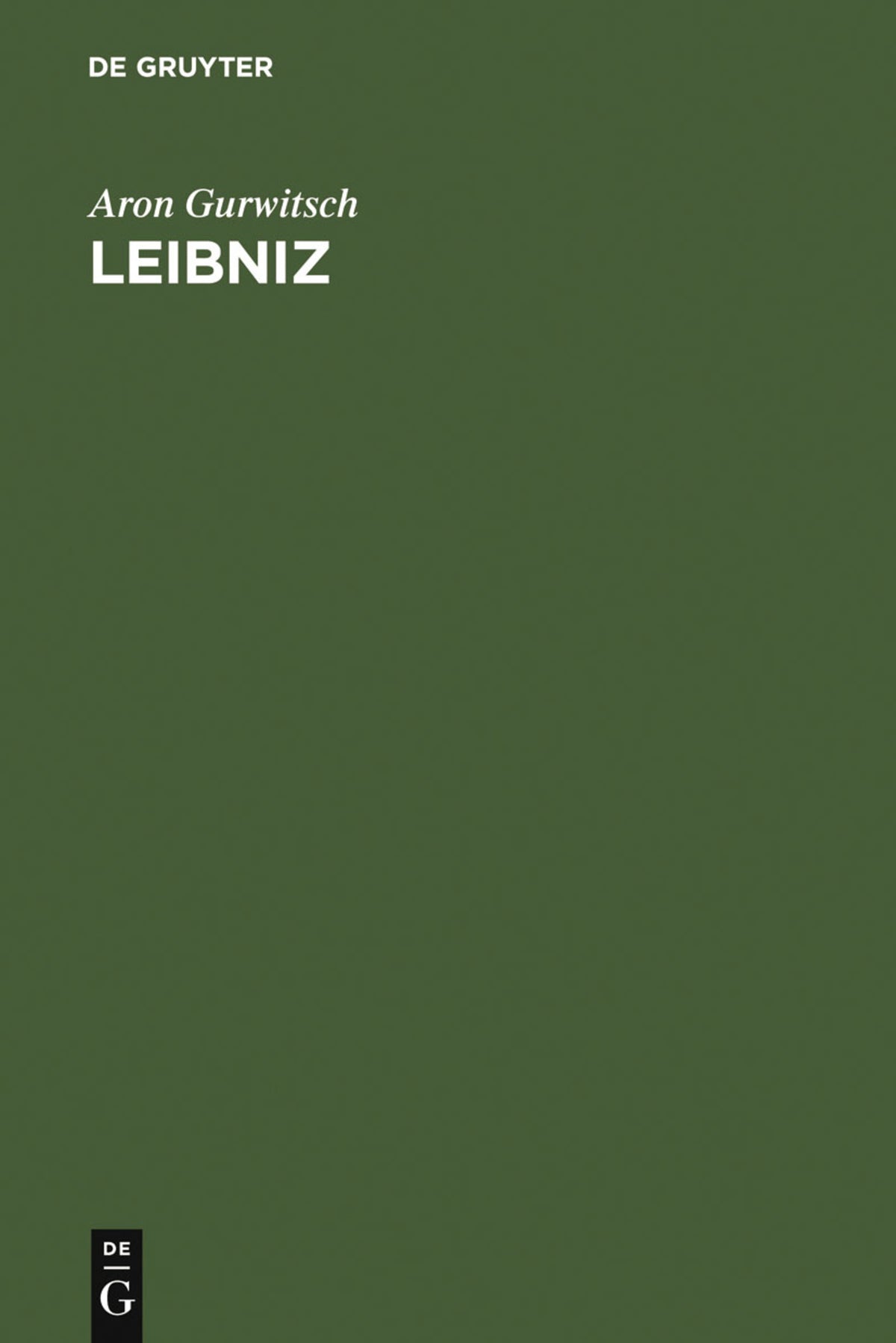Cover image for Leibniz ISBN 9783110043587