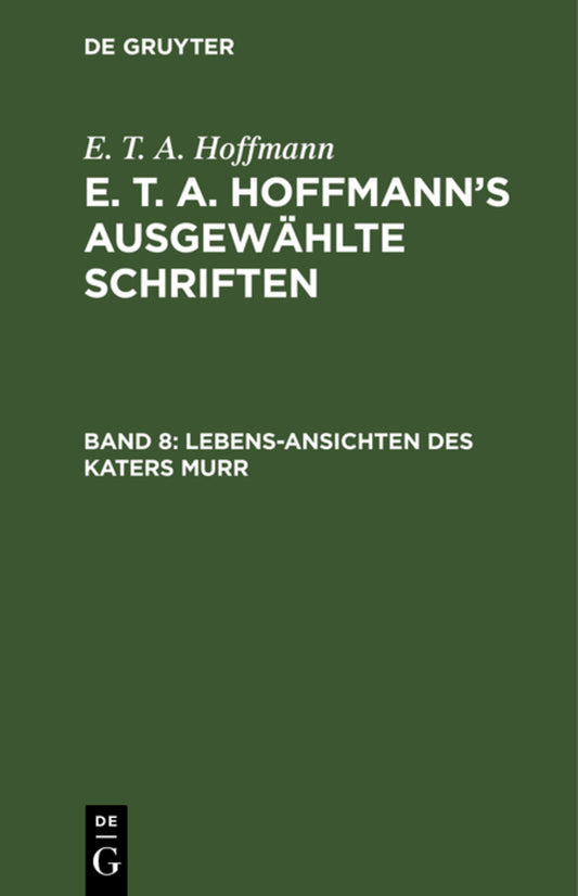 Lebens-Ansichten des Katers Murr