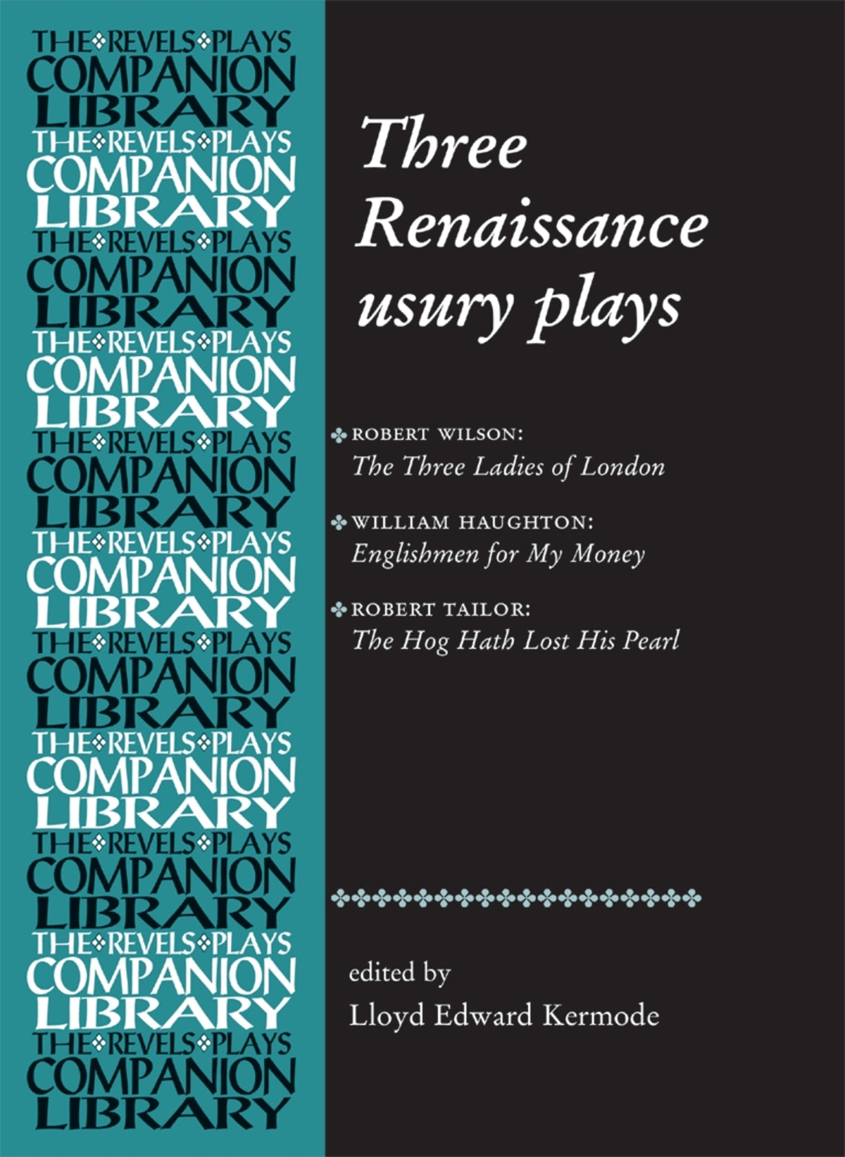 Cover image for Three Renaissance usury plays ISBN 9780719072628