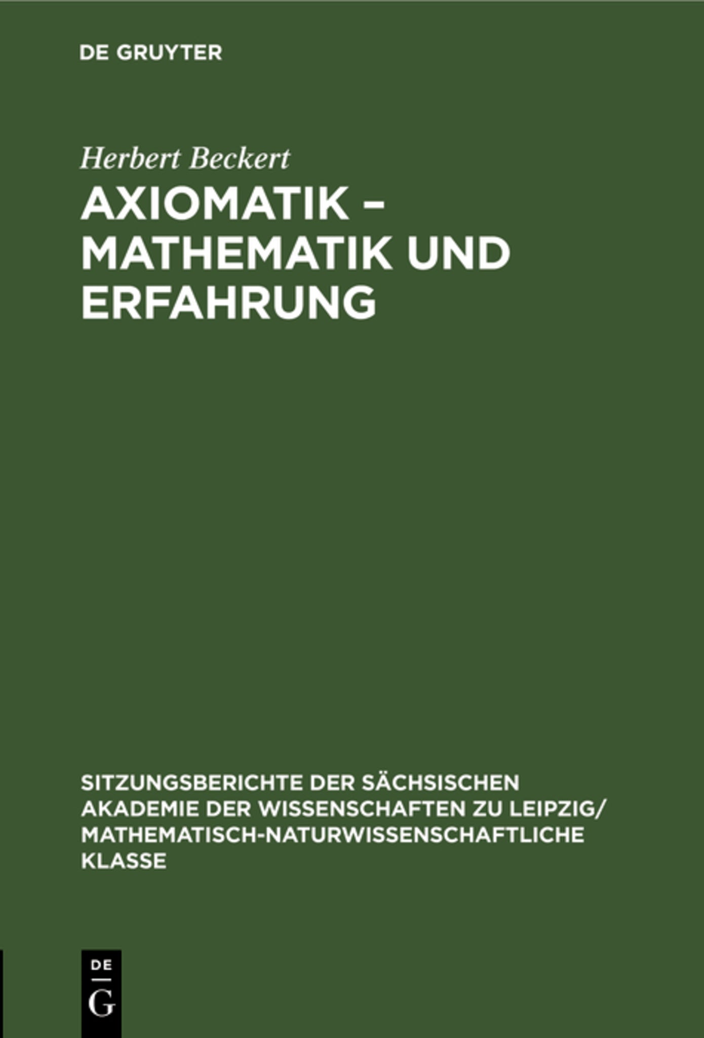 Axiomatik – Mathematik und Erfahrung