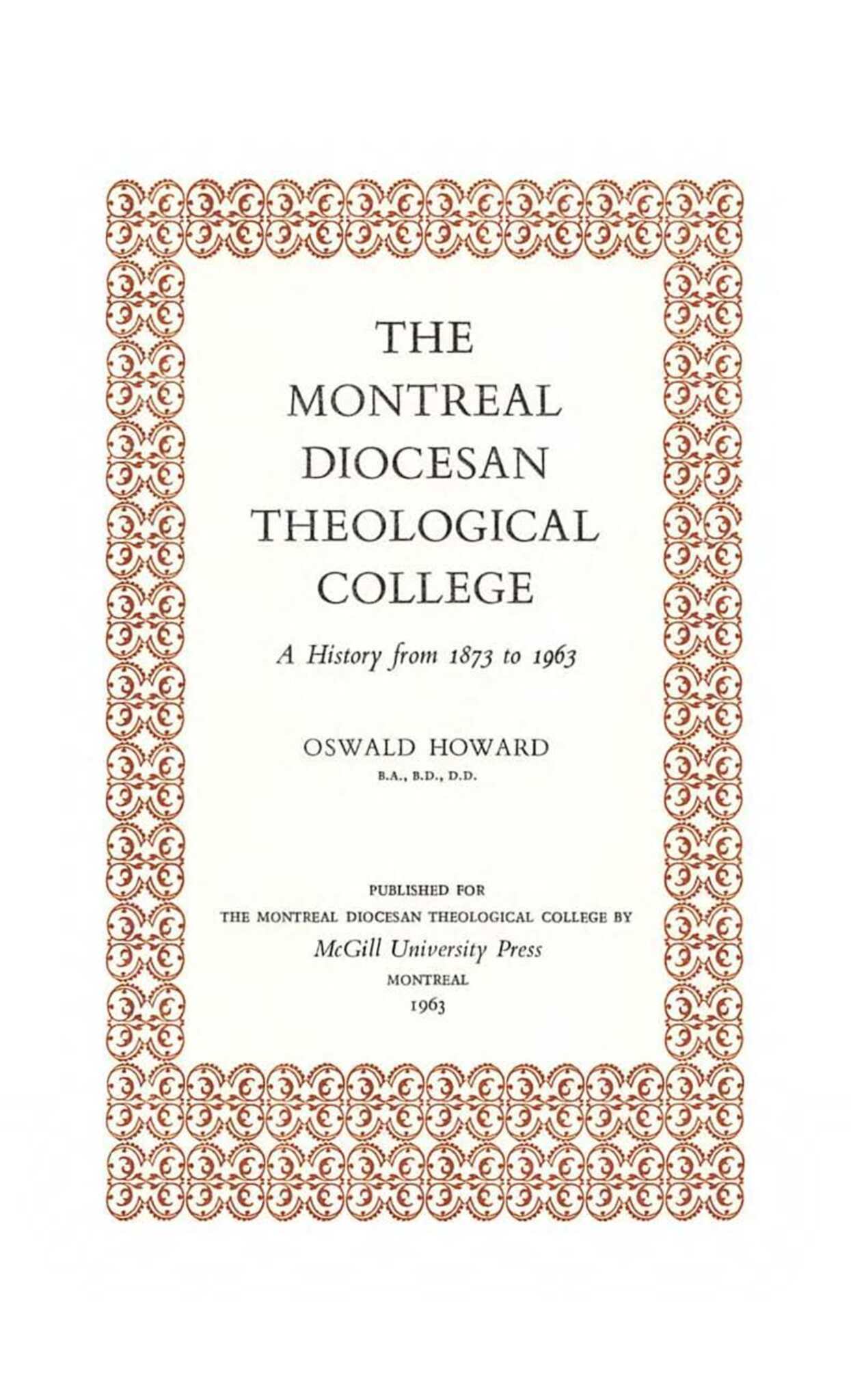 The Montreal Diocesan Theological College