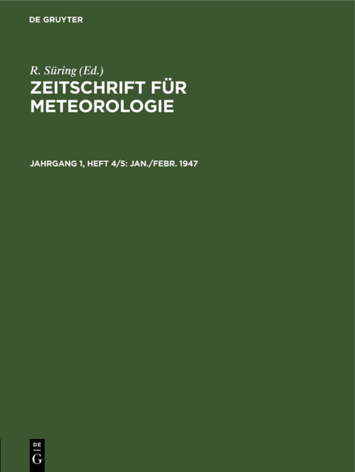 Jan./Febr. 1947
