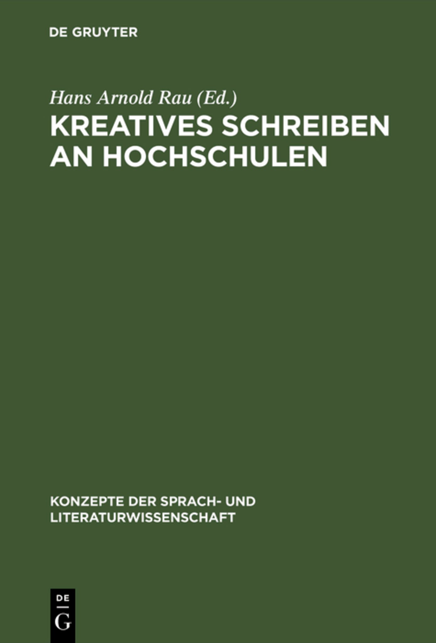 Kreatives Schreiben an Hochschulen