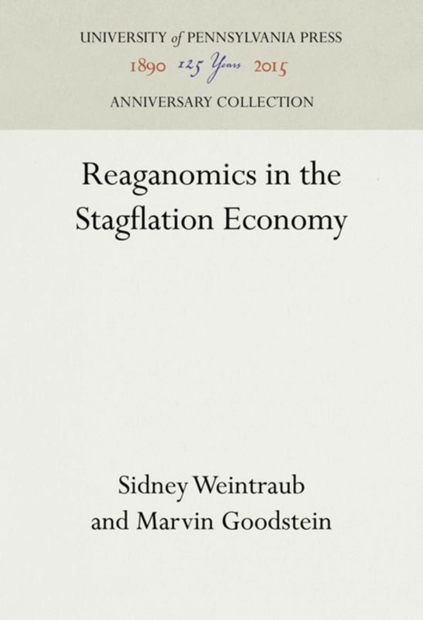 Cover image for Reaganomics in the Stagflation Economy ISBN 9781512819281
