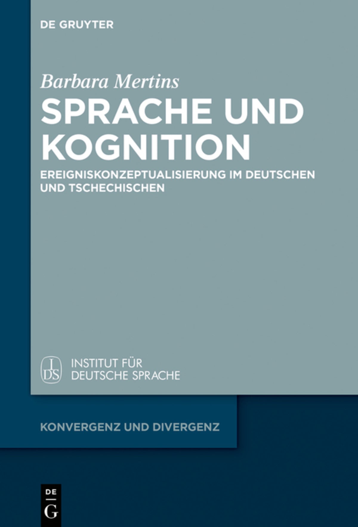 Cover image for Sprache und Kognition ISBN 9783110557893