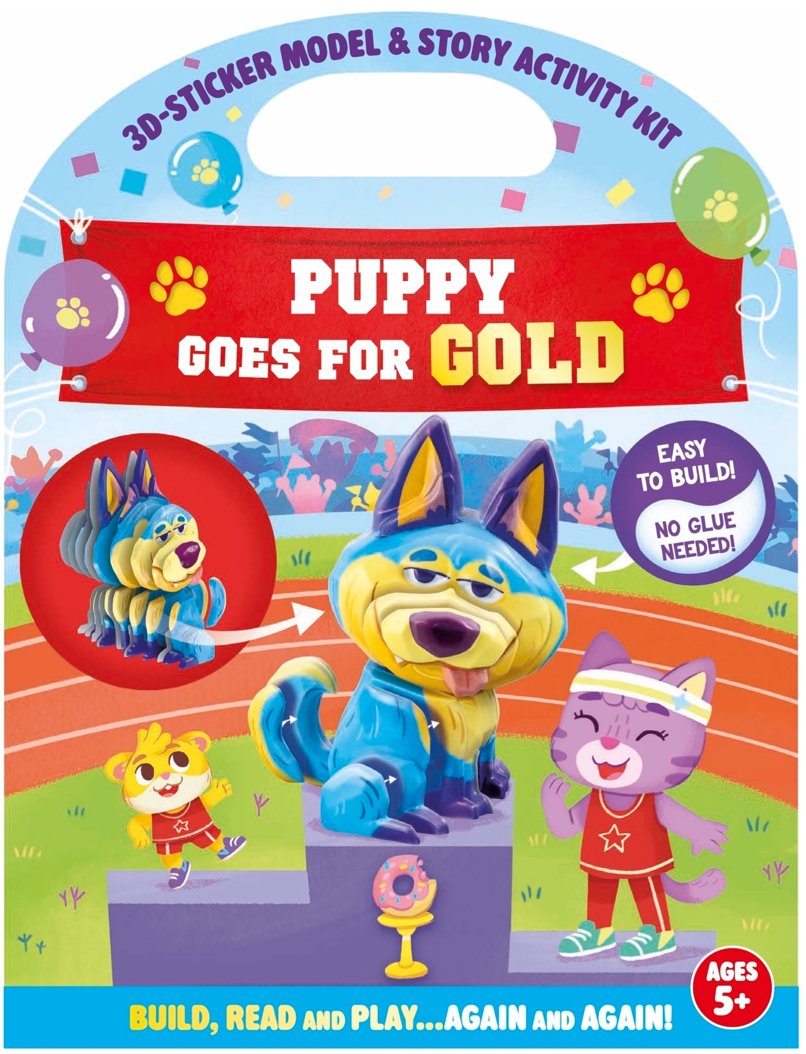 Cover image for 3D Story Stickables: Puppy Goes for Gold ISBN 9781837161508