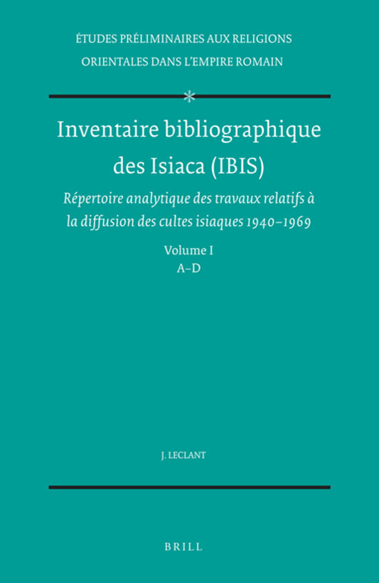 Inventaire bibliographique des Isiaca (IBIS)