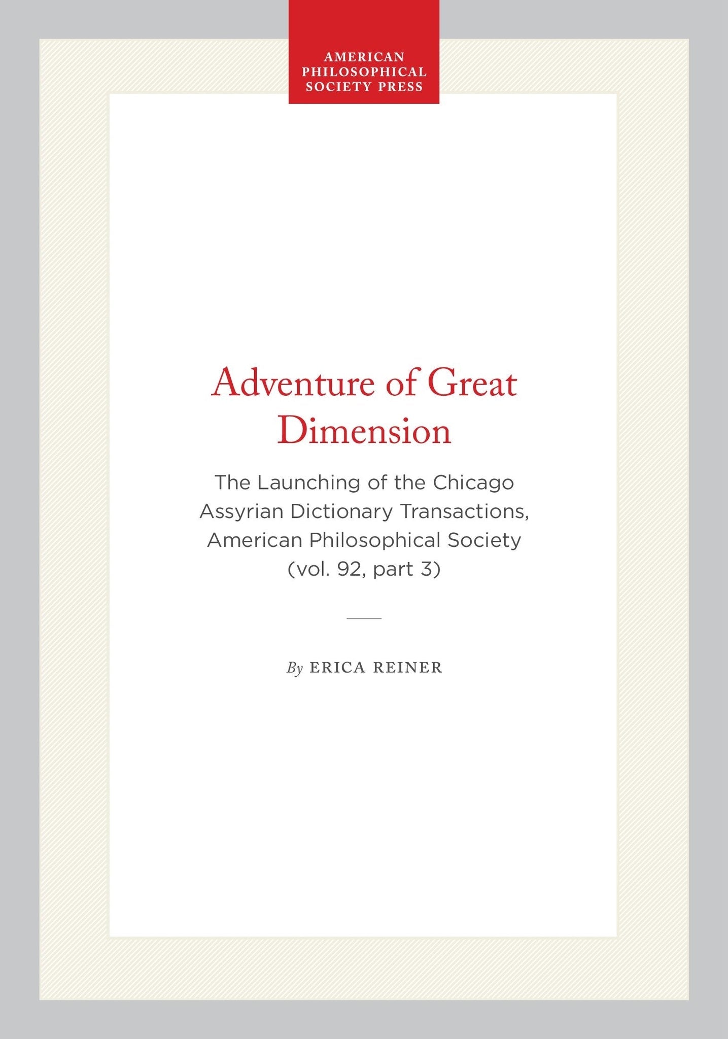 Cover image for Adventure of Great Dimension ISBN 9798893983357