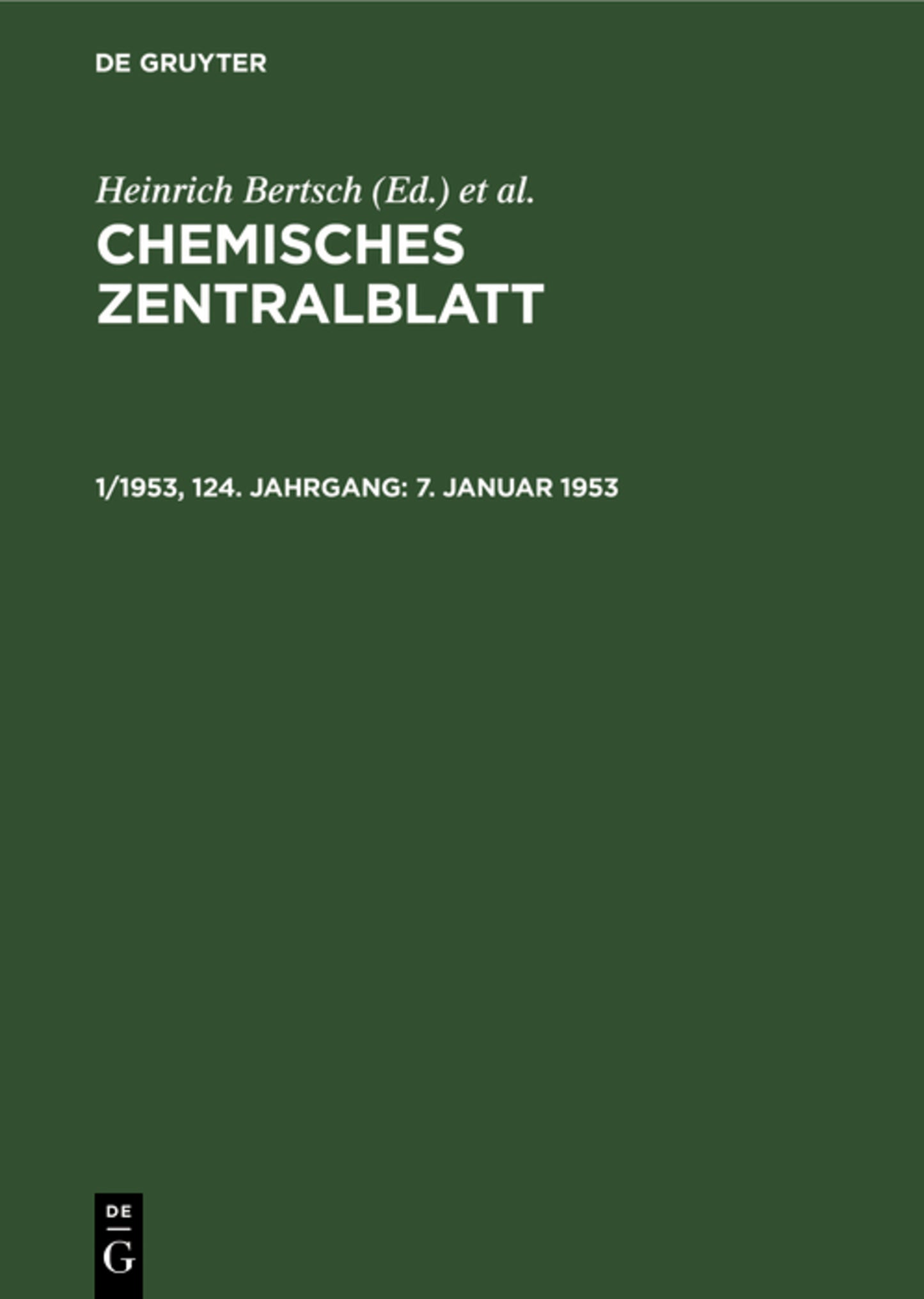 7. Januar 1953