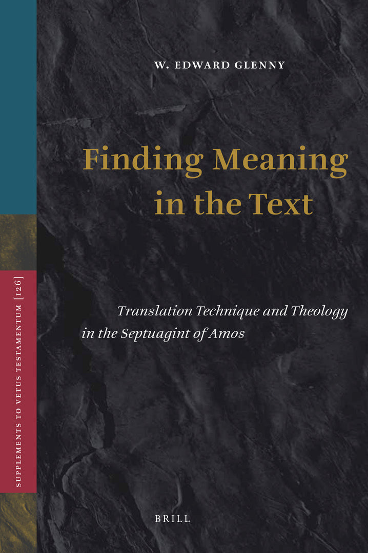 Cover image for Finding Meaning in the Text ISBN 9789004176386