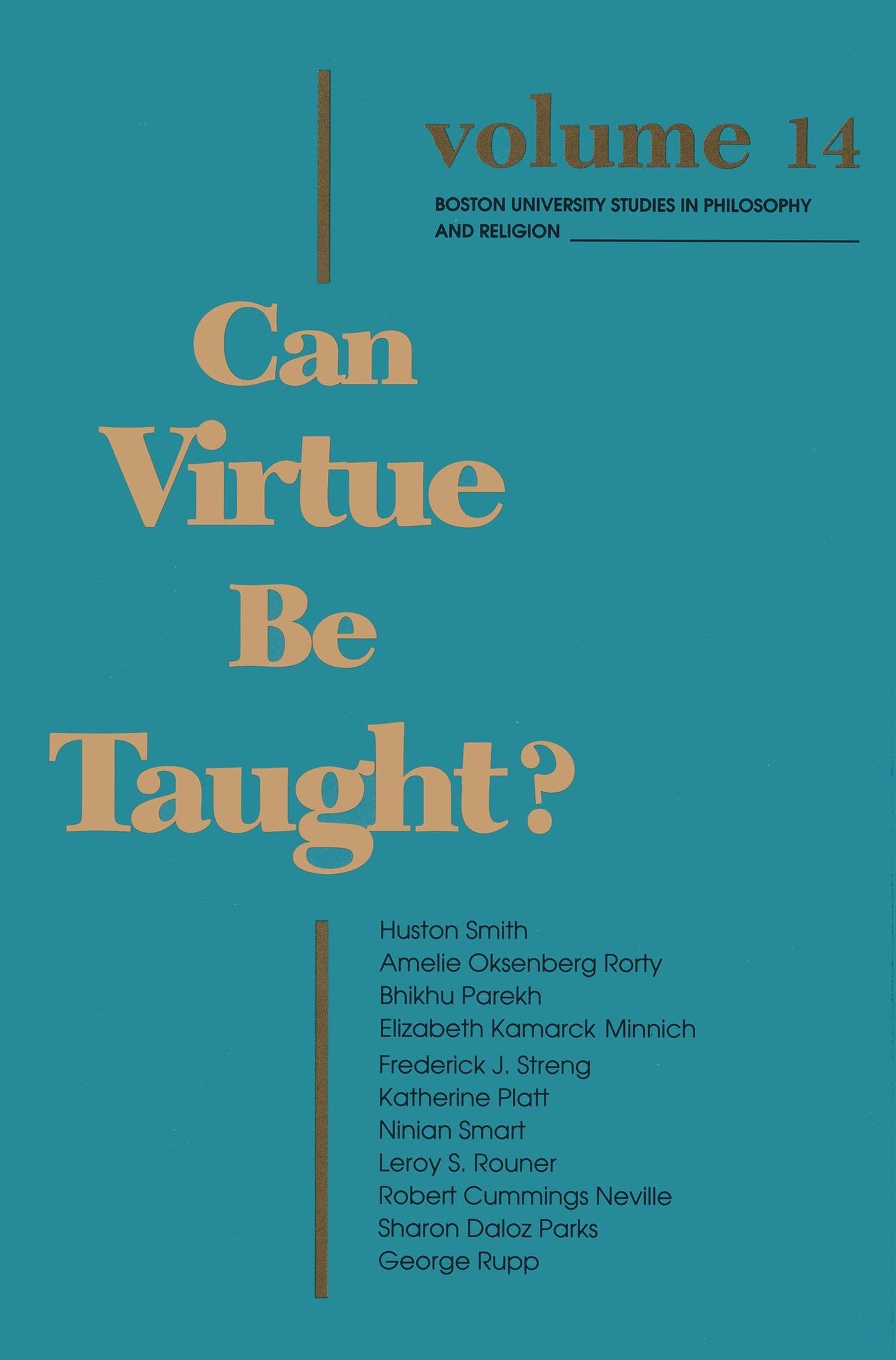 Cover image for Can Virtue Be Taught? ISBN 9780268007997