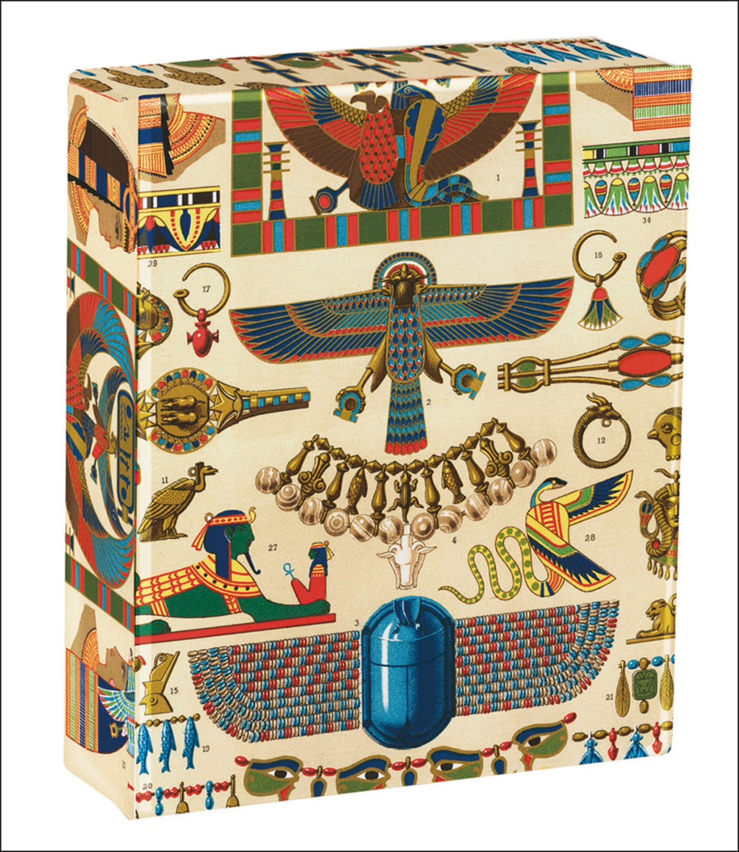 teNeues - QuickNotes: Ancient Egypt, Notecard Box, Blank Inside, 20 Full Color Notecards with 20 Envelopes, Gift Box with Magnetic Enclosure
