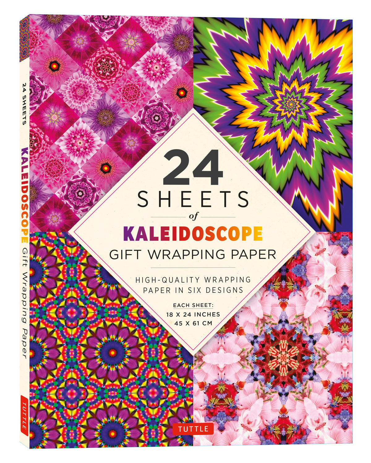 Cover image for Kaleidoscope Gift Wrapping Paper - 24 sheets ISBN 9780804854214