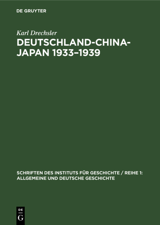 Deutschland-China-Japan 1933–1939