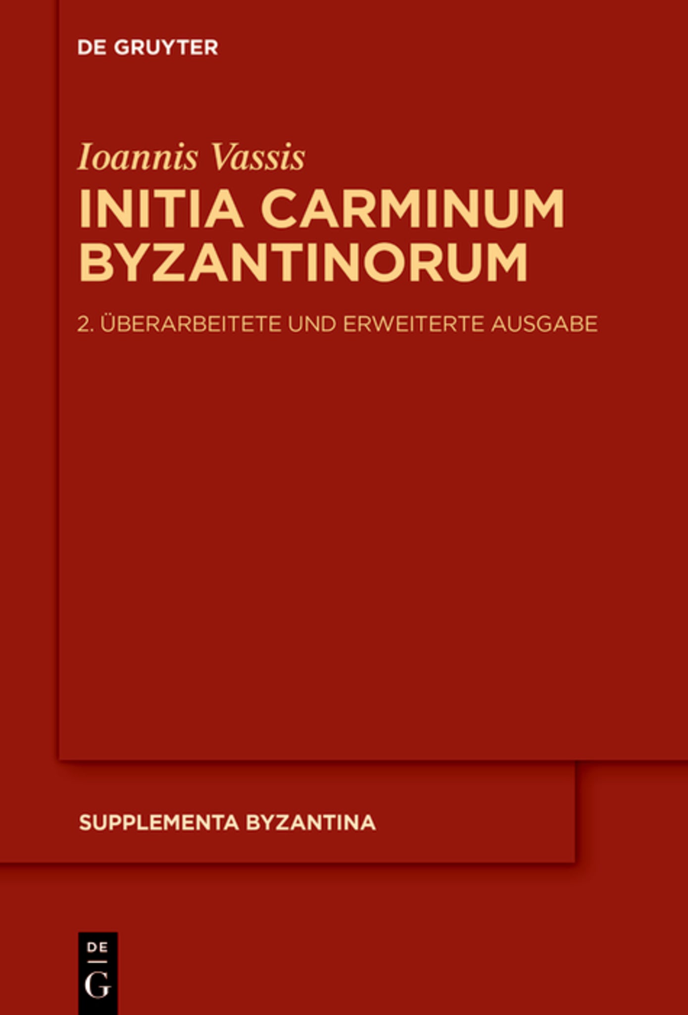 Initia Carminum Byzantinorum