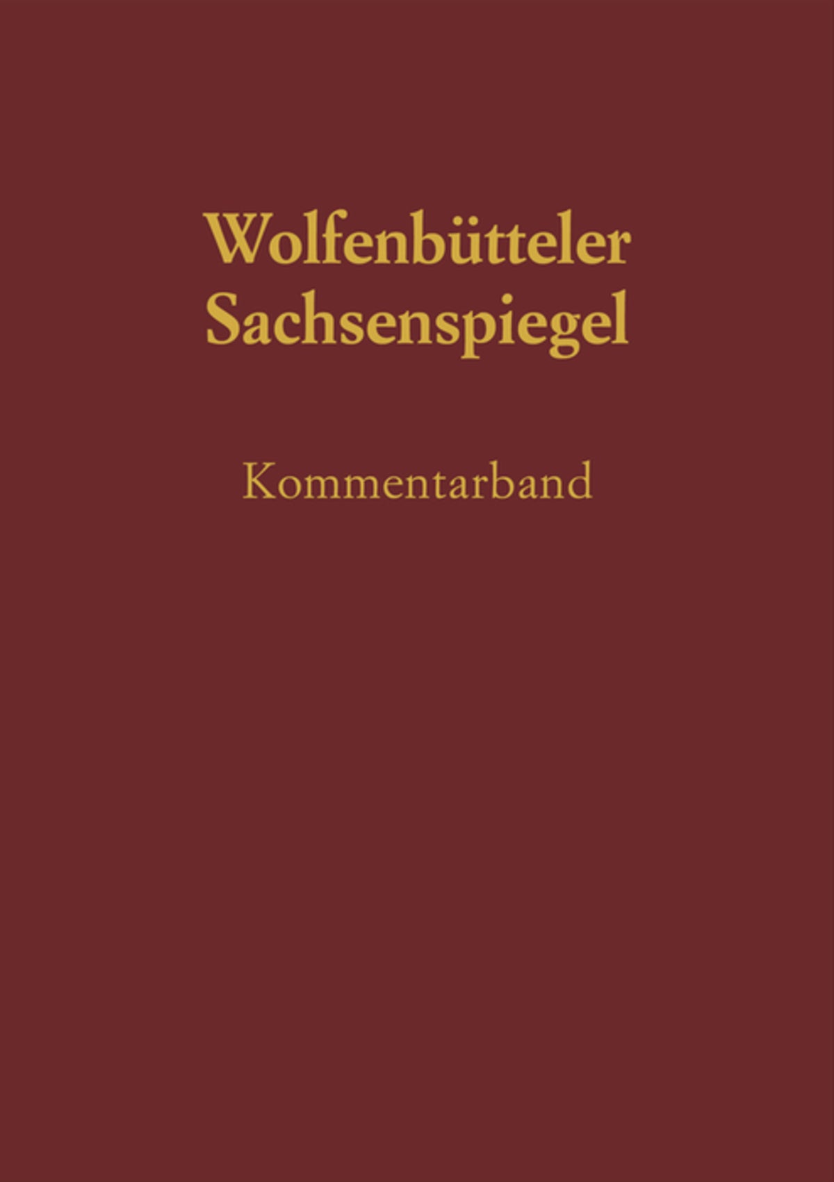 Cover image for Sachsenspiegel ISBN 9783050023595