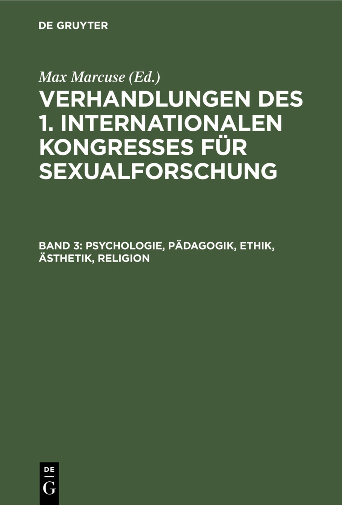 Cover image for Psychologie, Pädagogik, Ethik, Ästhetik, Religion ISBN 9783112433812